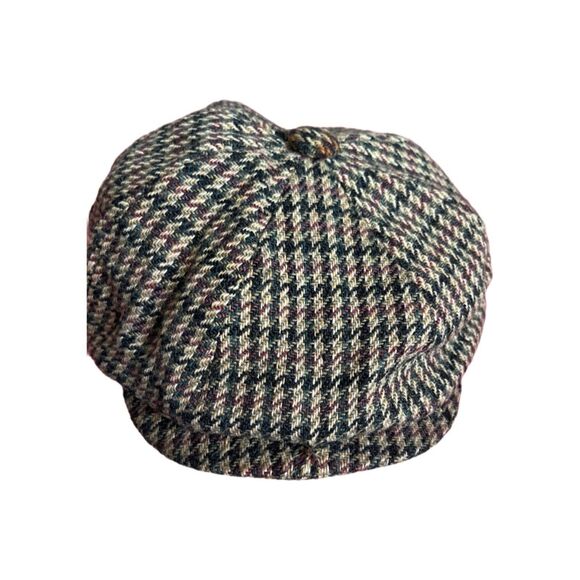 CHRISTYS LONDON Other - Christys' London Wool Hawk Plaid Flat Cap/Newsboy Herringbone Heritage Pattern